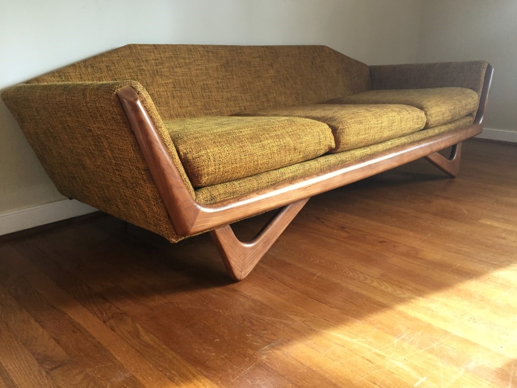 Vintage MidCentury Gondola Sofa in the style of Adrian