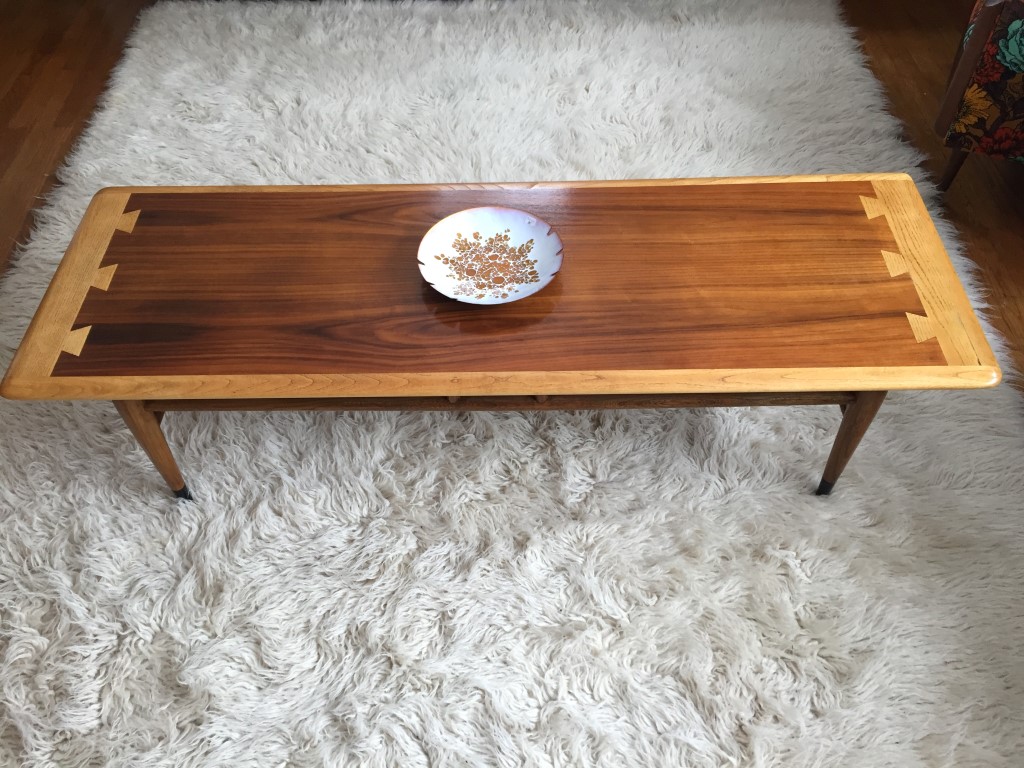 Walnut & Oak Coffee Table by Lane from the Acclaim Series, C. 1962 - EPOCH