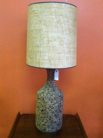 Mid-century cork lamp
