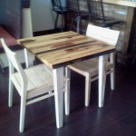 primitive modern handcrafted table