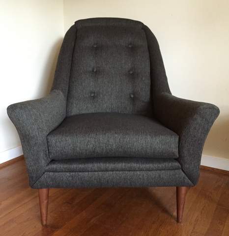 mid century modern flexsteel lounge chair new upholstery