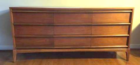 vintage mid century lane rhythm nine drawer dresser