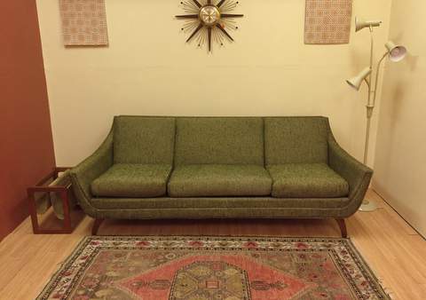 mid century modern sofa adrian pearsall for bassett prestige