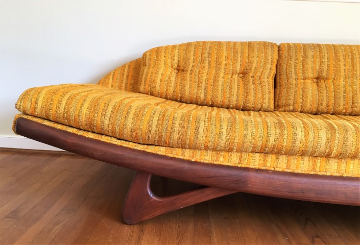 mid century moderrn gondola sofa by adrian pearsall for craft associates