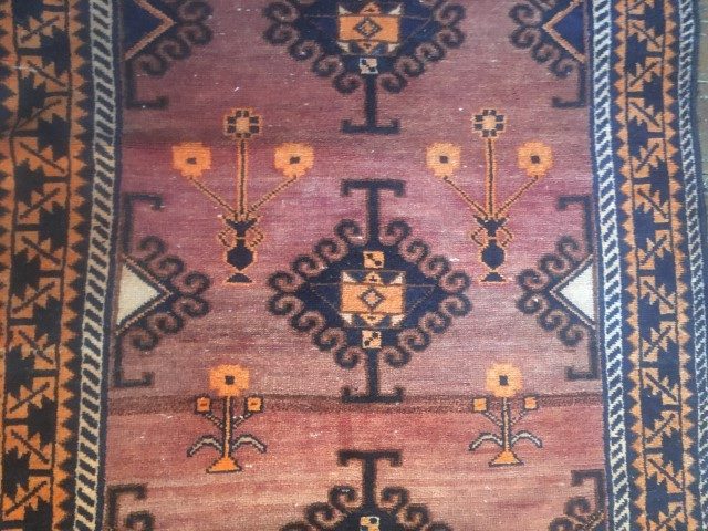 vintage persian tribal rug 4x8