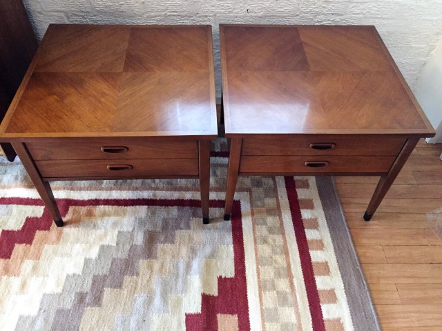 Pair of American of Martinsville Nightstands End Tables