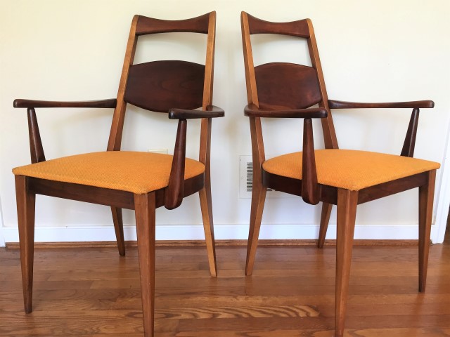 mid century modern dining chairs Heywood Wakefield