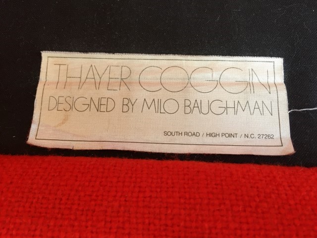 mid century modern Milo Baughman sectional sofa Thayer Coggin