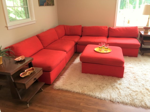 mid century modern Milo Baughman sectional sofa Thayer Coggin