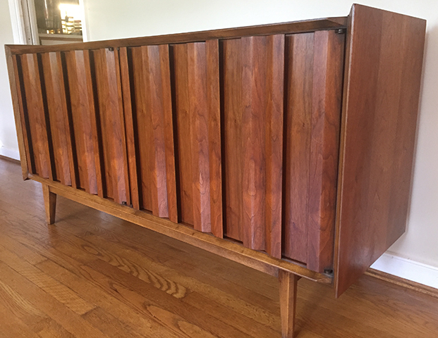 vintage walnut credenza andre bus lane first edition