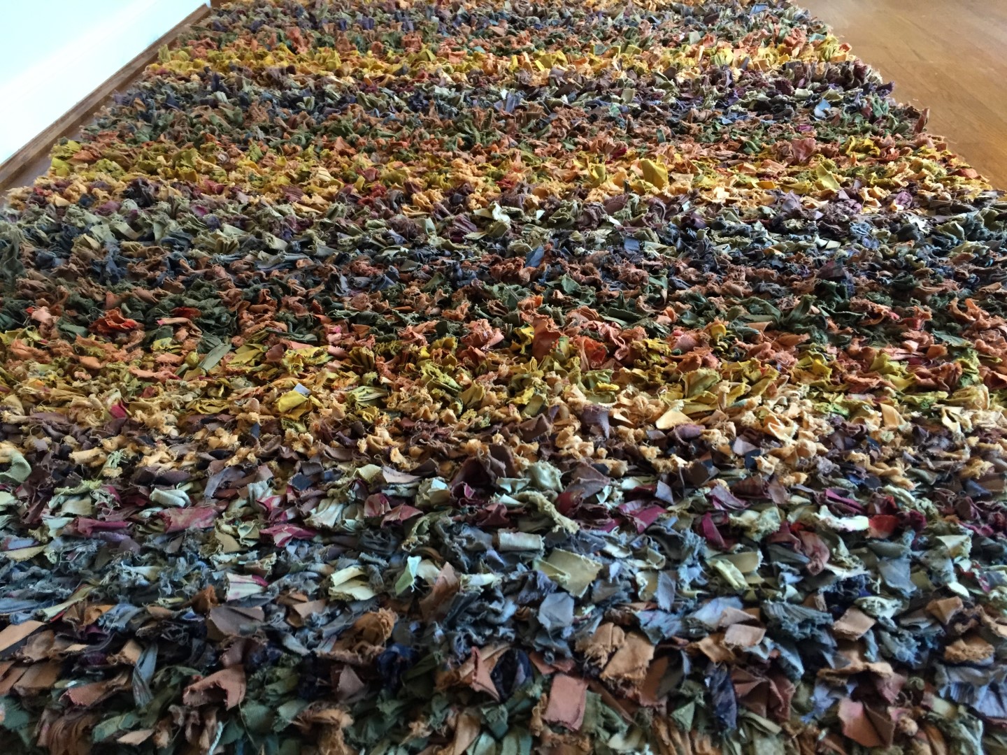 multi colored rag weave area rug