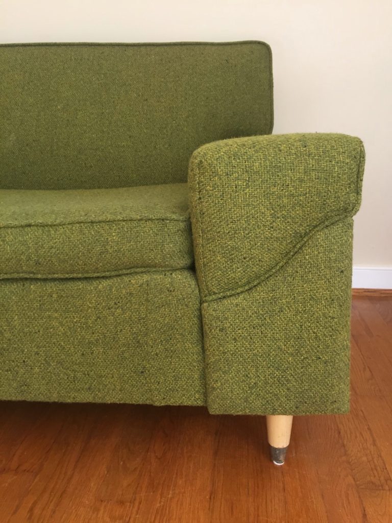 Mid Century Modern Two Cushion Sofa by Kroehler EPOCH