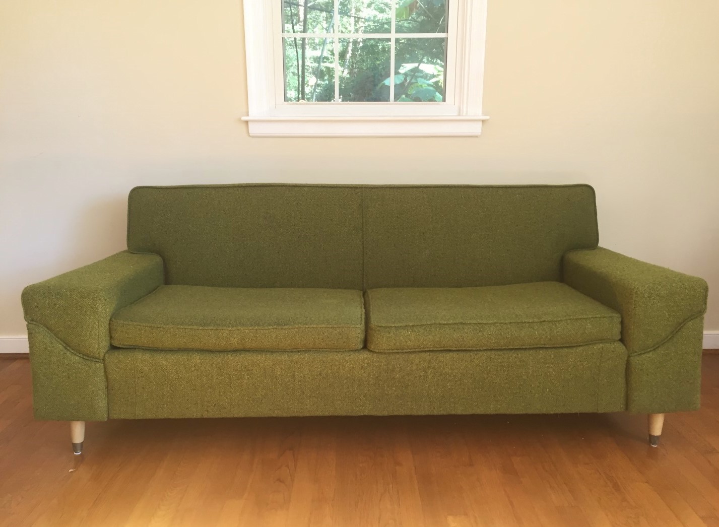 Mid Century Modern Two Cushion Sofa By