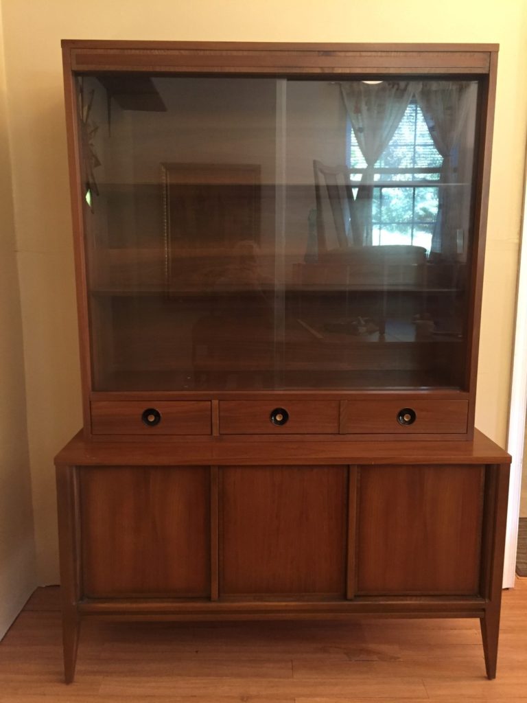 Mid Century Modern Walnut China by Basic Witz EPOCH