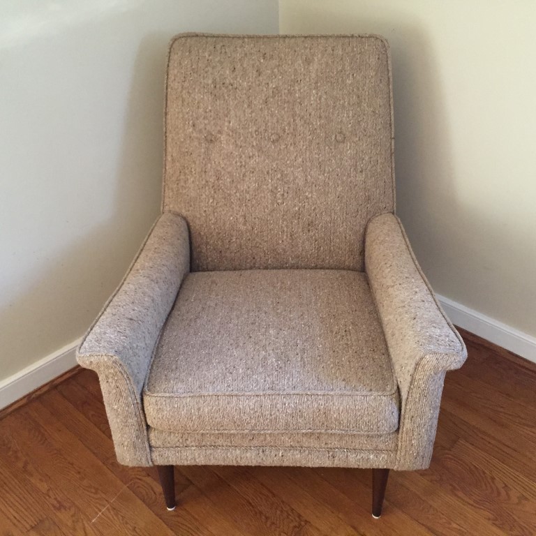 mid century modern upholstered lounge chair