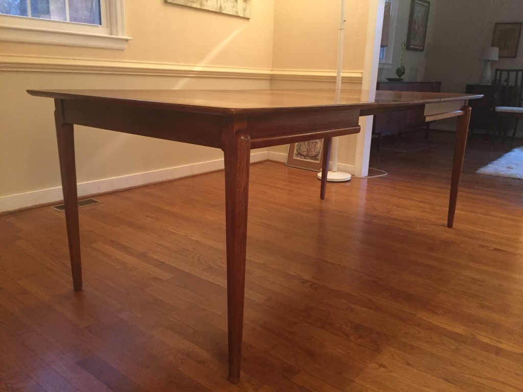 vintage mid century dining table drexel projection
