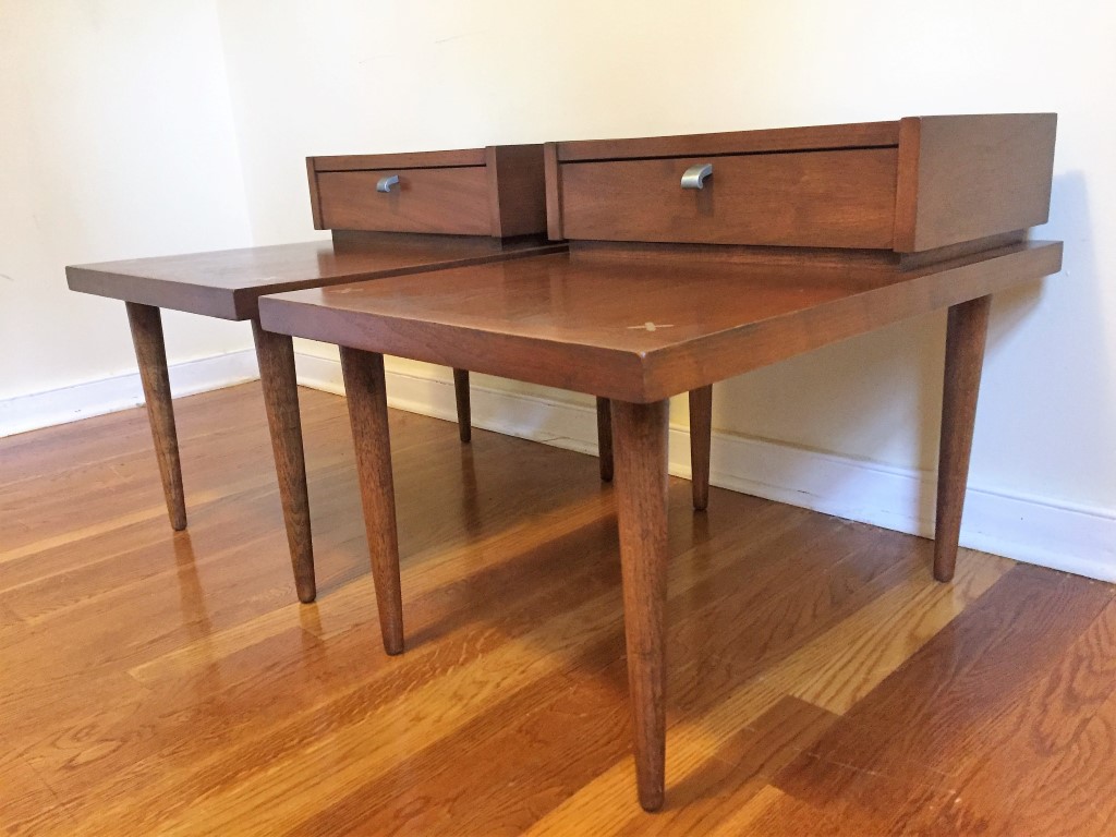 mid centurymodern american of martinsville tiered end tables