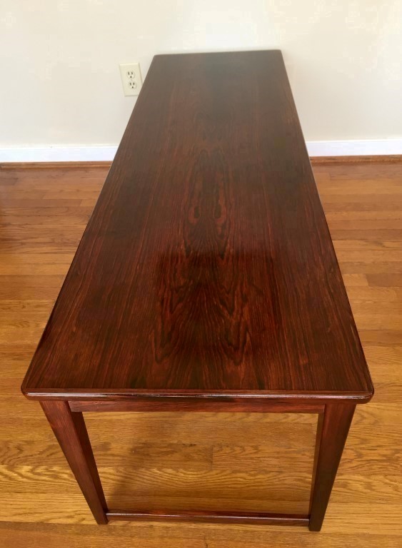 danish modern rosewood coffee table langkilde
