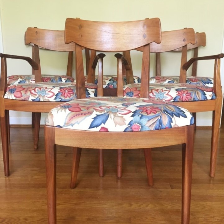 mid century modern dining chairs drexel declaration