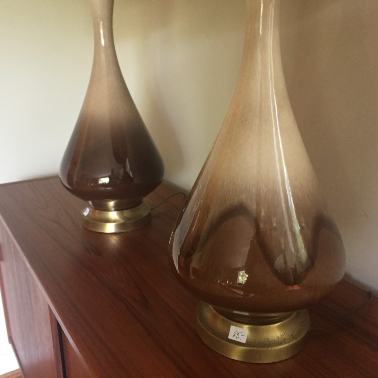 mid century modern ceramic table lamps