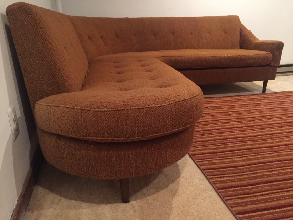 mid century modern sectional sofa couch