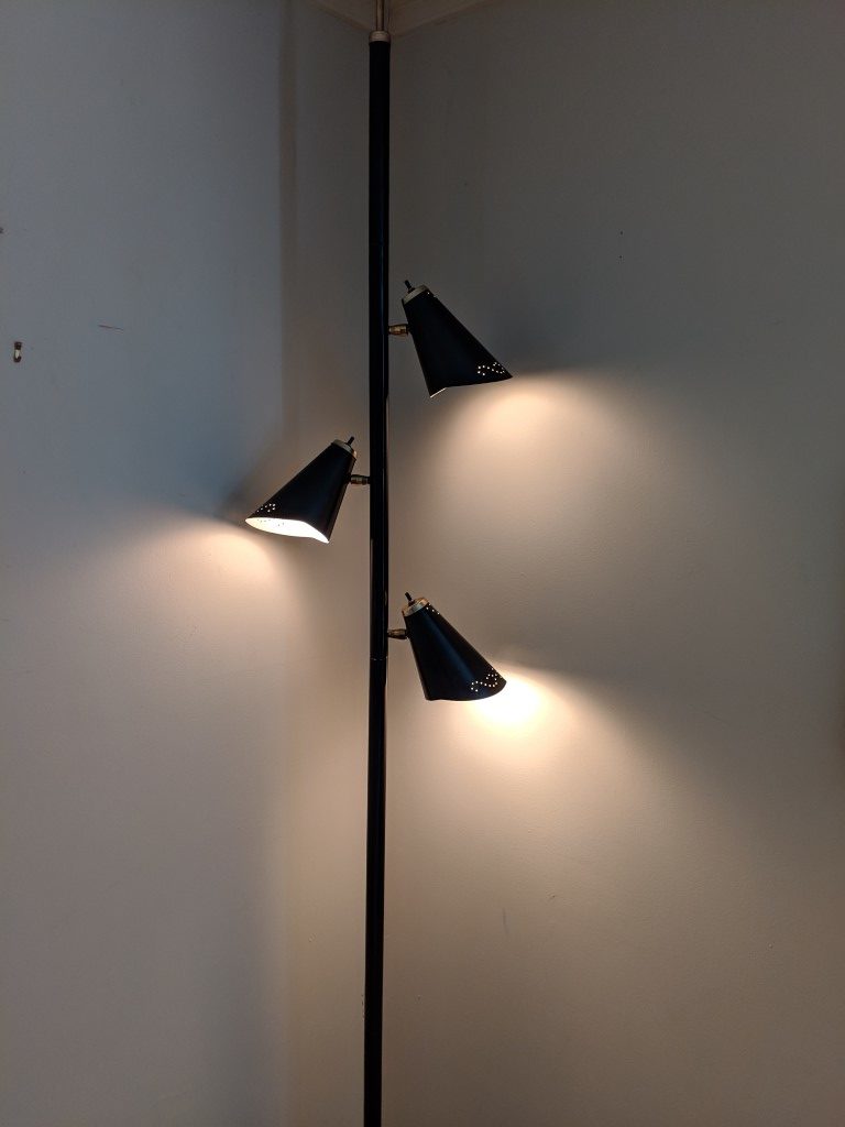 mid century tension lamp