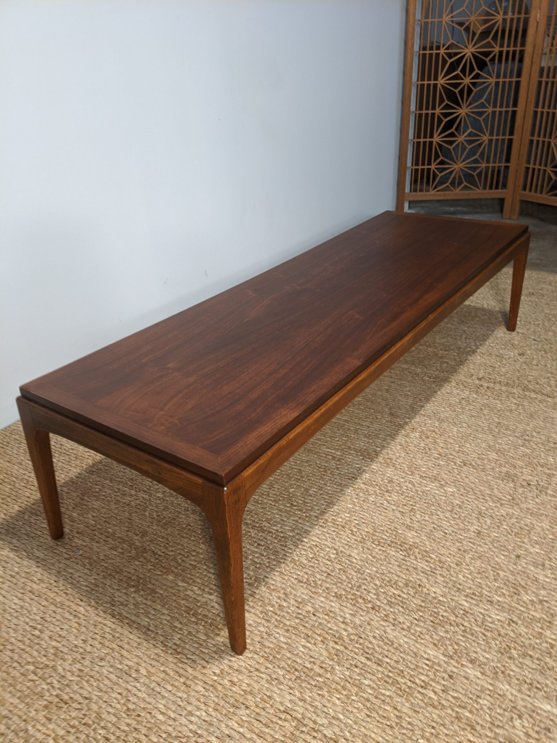 Vintage Mid Century Modern Walnut Coffee Table, Rhythm Collection by Lane - Image 3