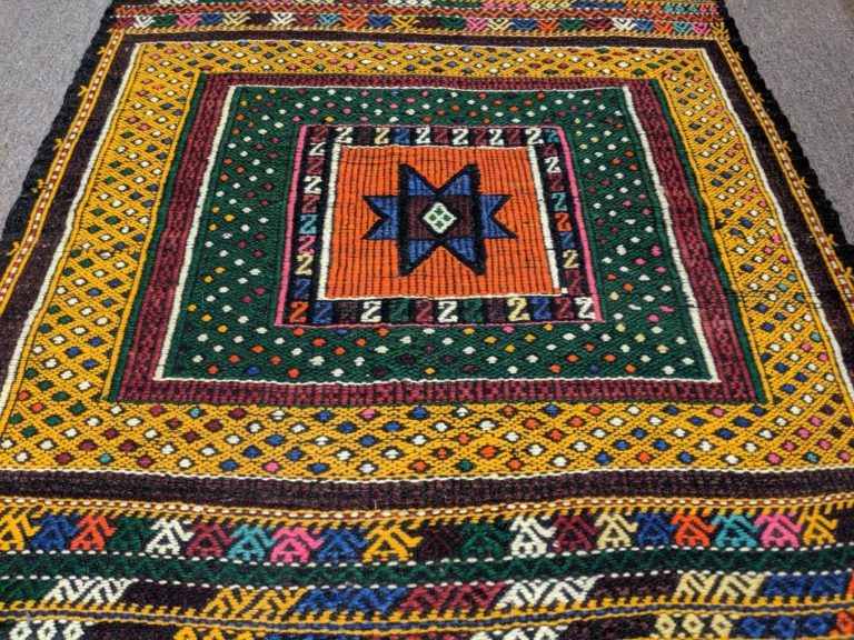 Vintage Horsehair Throw Rug EPOCH