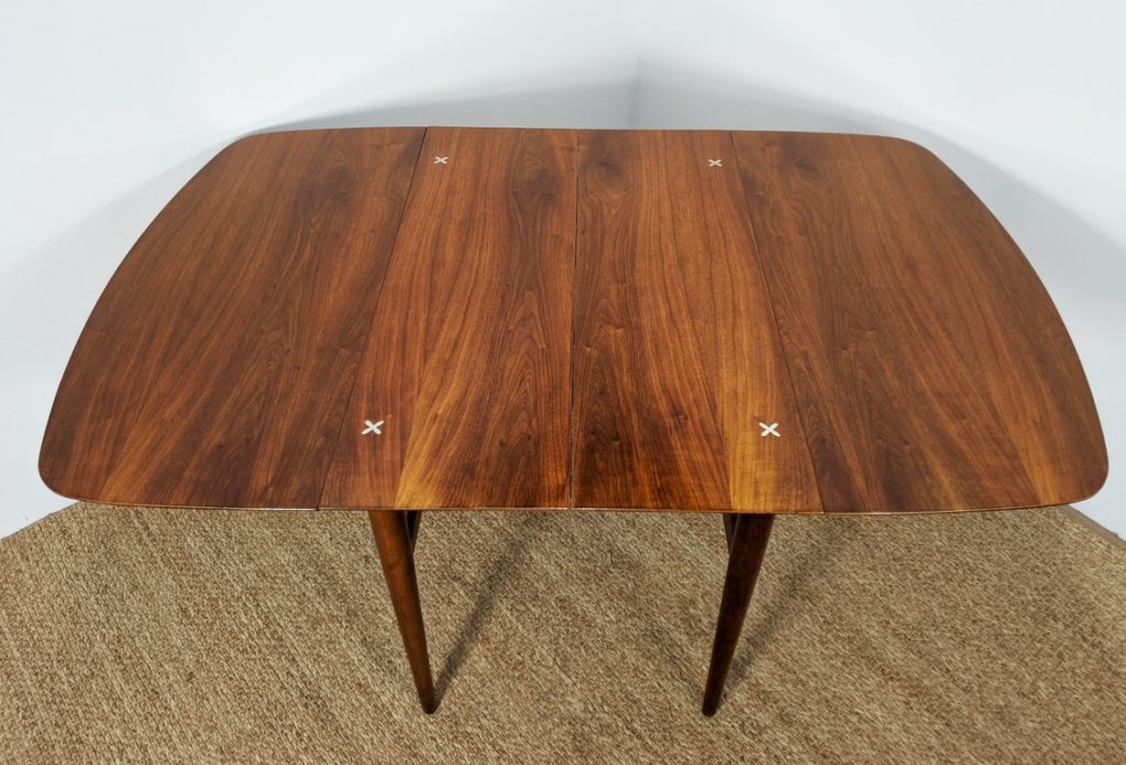 Mid Century Modern Walnut Drop Leaf Table, American of Martinsville