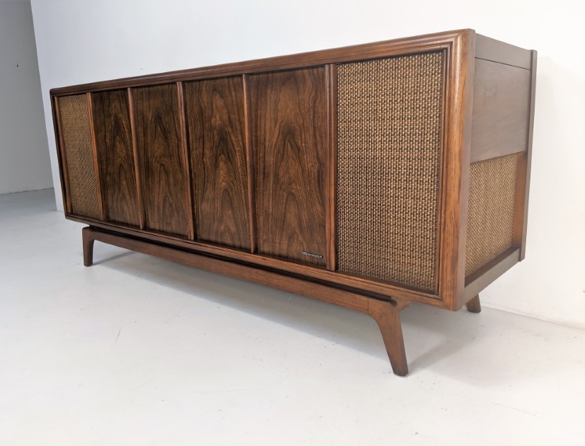 Mid Century Modern Solid State Stereo, Mid Century Modern Console Stereo Cabinet