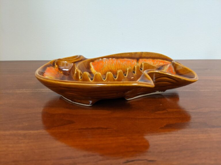 Mid Century Modern Colorful Ceramic Ashtray by Maurice of California
