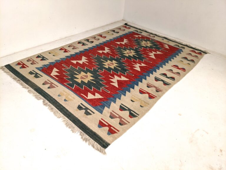 Southwestern Style Flat Weave Cotton Rug EPOCH