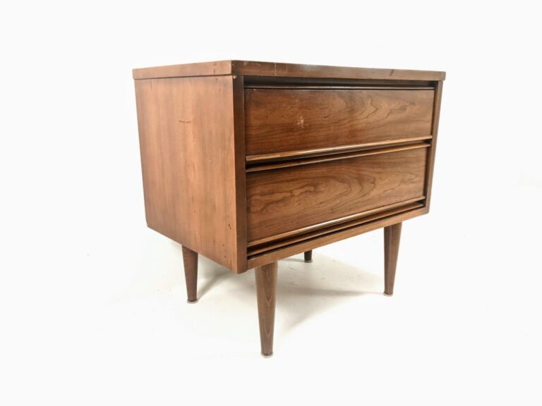 Single MCM Walnut Nightstand by Harmony House Furniture EPOCH