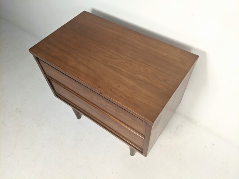 Single MCM Walnut Nightstand by Harmony House Furniture EPOCH