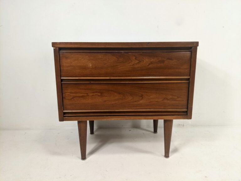 Single MCM Walnut Nightstand by Harmony House Furniture EPOCH