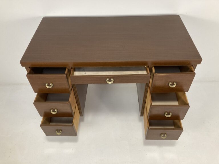Formica Laminate 7 Drawer Double Pedestal Desk EPOCH