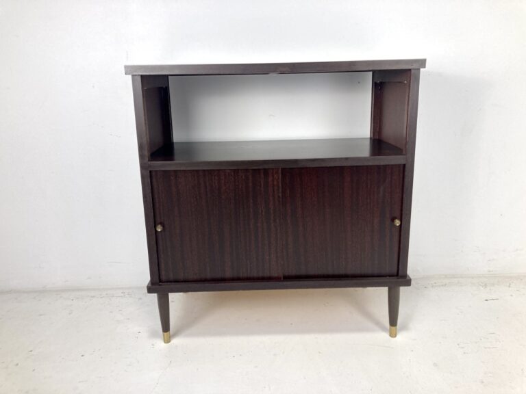 Mid Century Modern Record Album Storage & Media Center EPOCH