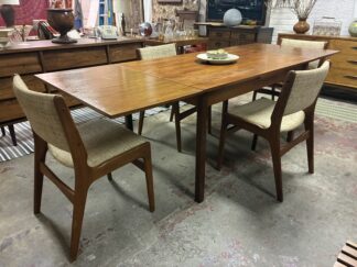 Danish Teak Dining Set, Extendable Dining Table, 4 Chairs by BRDR Furbo of Denmark