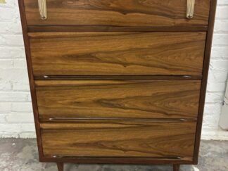Mid Century Modern Vintage Walnut High Dresser