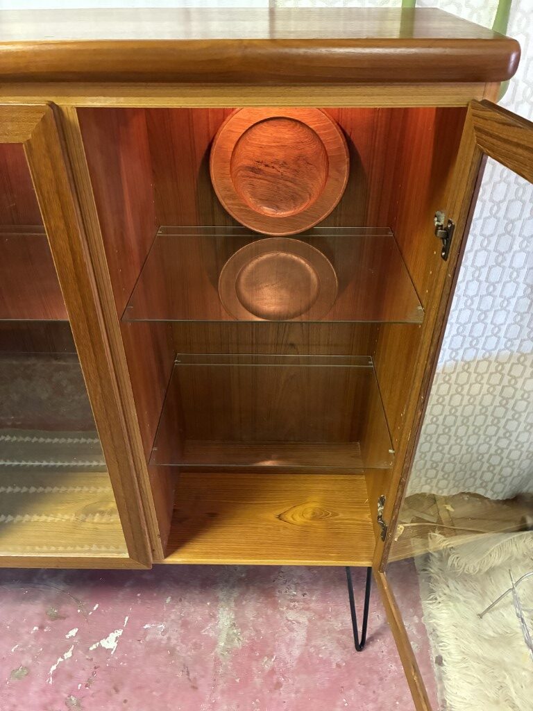 Illuminating Danish Modern Teak Display China Cabinet by Ramus - Image 10
