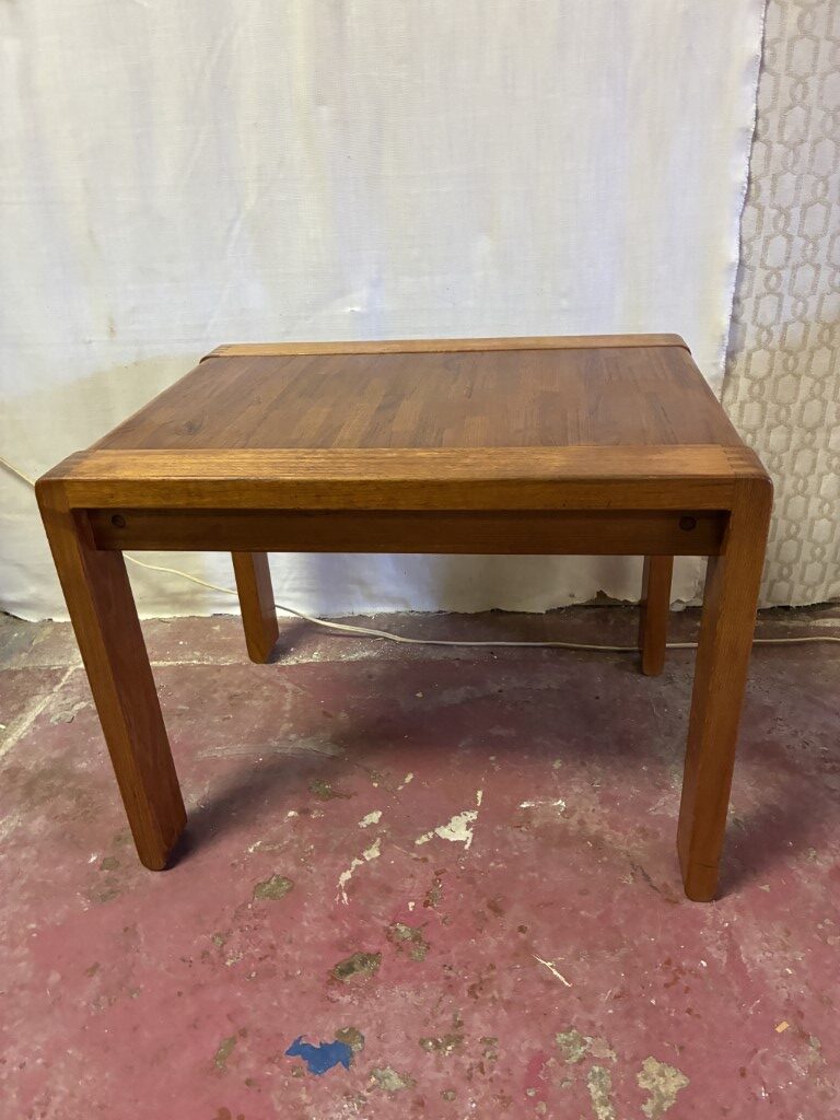 Danish Modern Teak End Table, Exposed Joinery by D-Scan - Image 5
