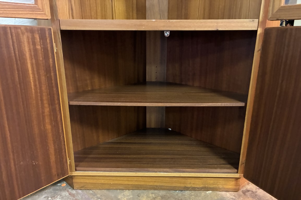 Illuminating Danish Modern Teak Corner Cabinet by Scovby - Image 14