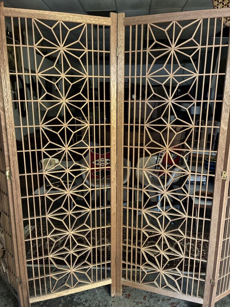 Danish Modern Teak 6 Panel Room Divider - Image 3