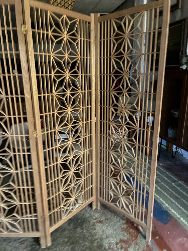 Danish Modern Teak 6 Panel Room Divider - Image 4