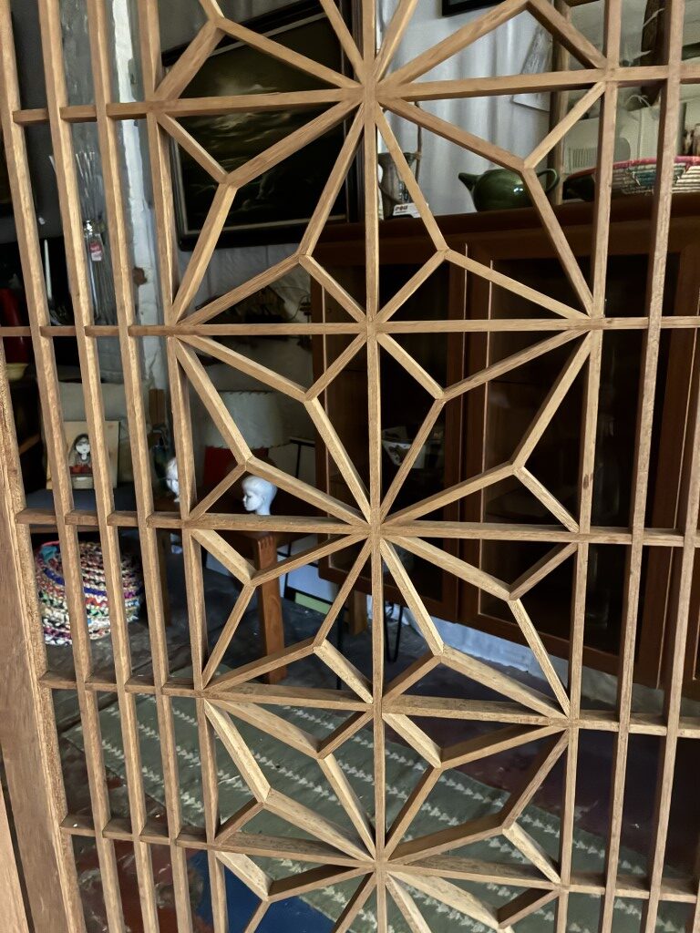 Danish Modern Teak 6 Panel Room Divider - Image 2