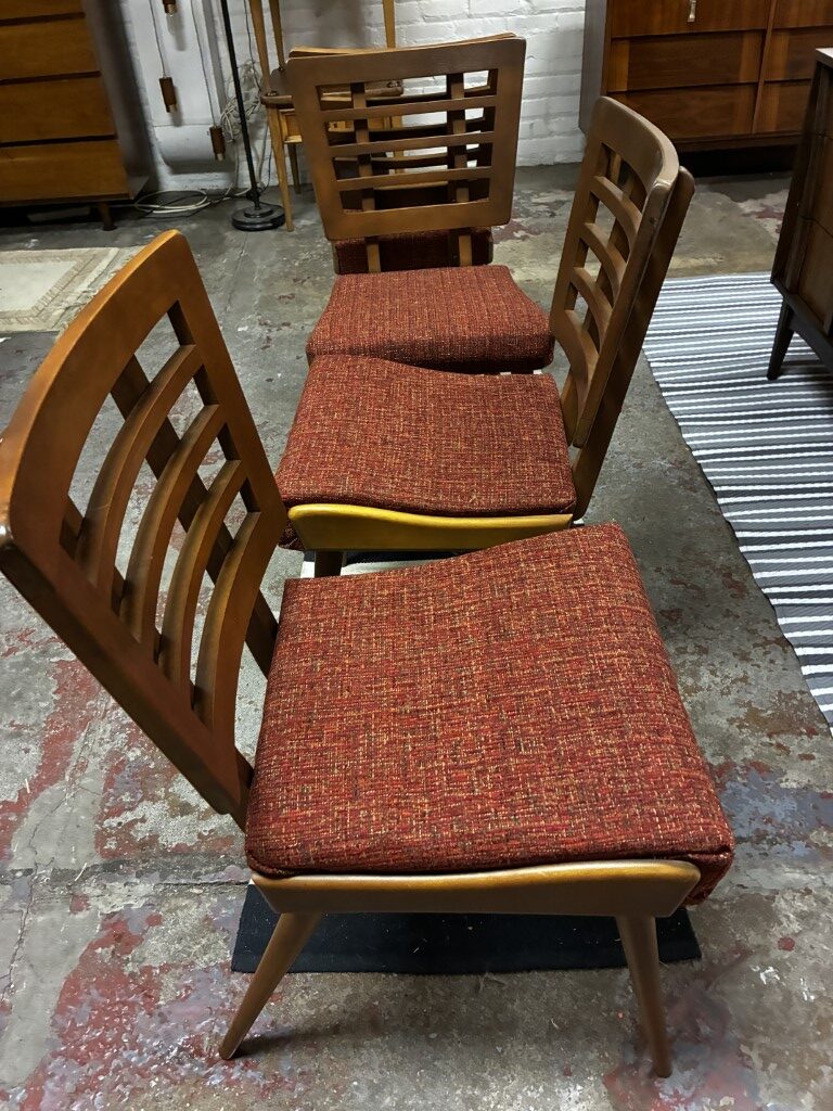 Birchcraft Dining Chair Set by Baumritter, Mid Century Modern, Scandinavian Design - Image 9