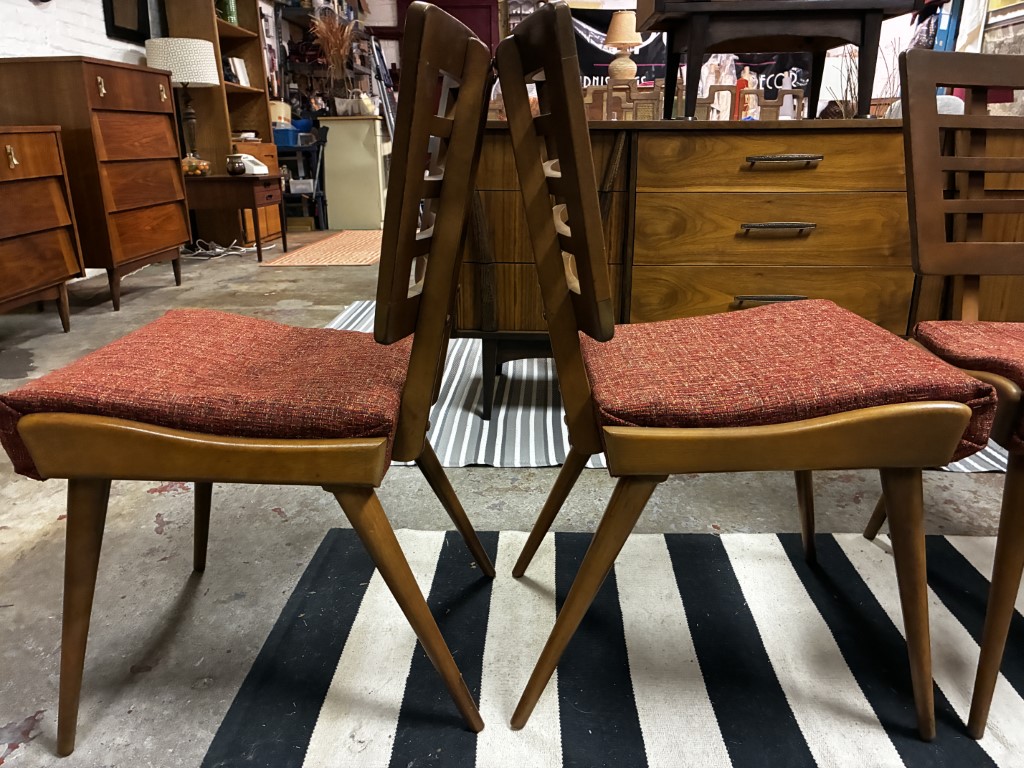 Birchcraft Dining Chair Set by Baumritter, Mid Century Modern, Scandinavian Design - Image 11