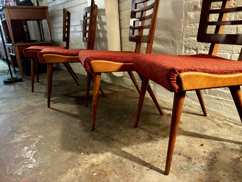 Birchcraft Dining Chair Set by Baumritter, Mid Century Modern, Scandinavian Design - Image 3