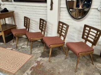 Birchcraft Dining Chair Set by Baumritter, Mid Century Modern, Scandinavian Design