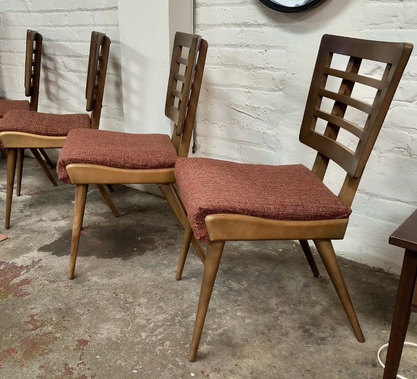 Birchcraft Dining Chair Set by Baumritter, Mid Century Modern, Scandinavian Design - Image 5